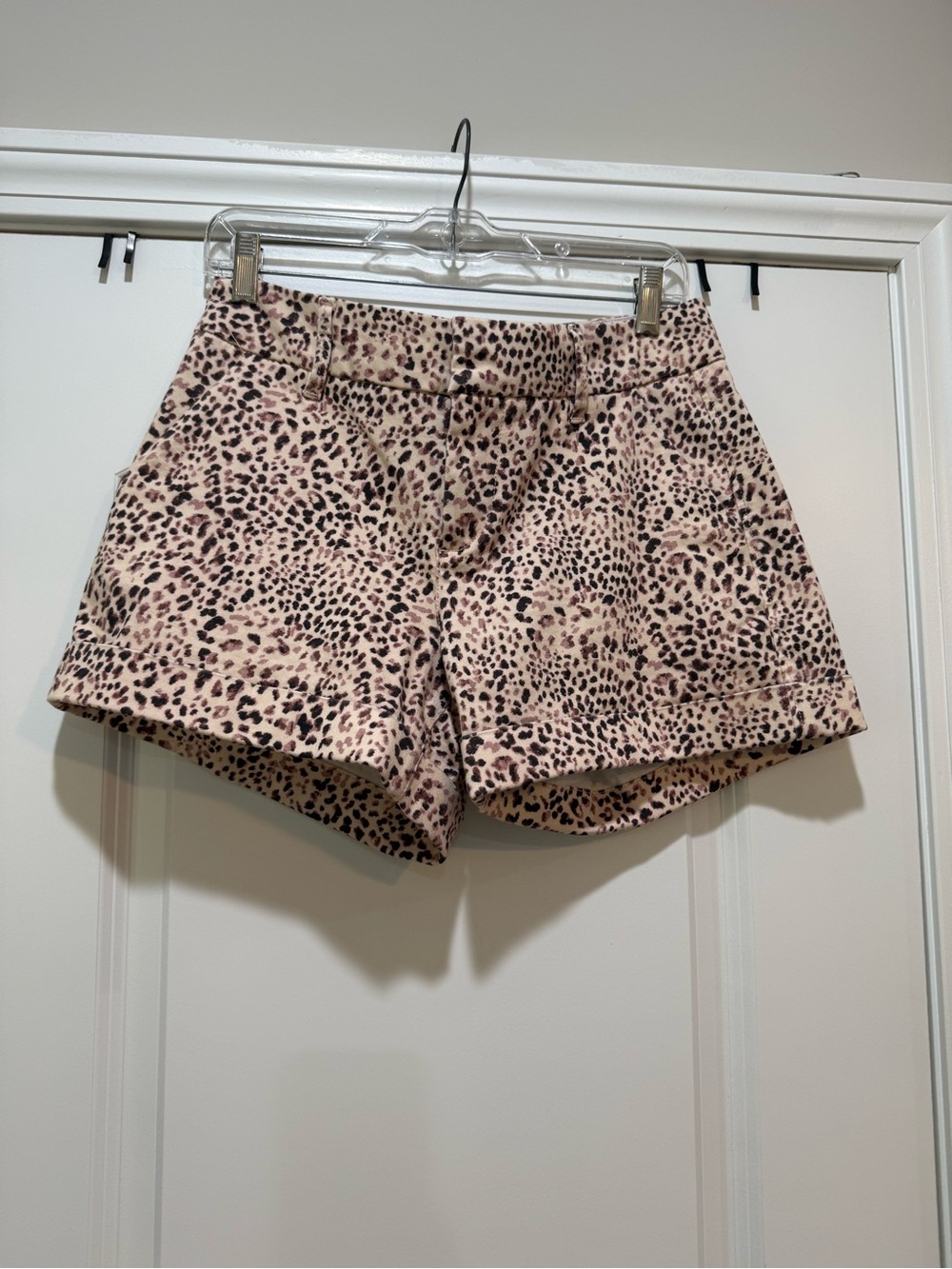 Dear John Blush Leopard Print Shorts